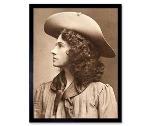 Wee Blue Coo Photograph Sharp Shooter Wild West Buffalo Bill Annie Oakley Art Print Framed Poster Wall Decor 12X16 Inch
