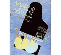 Wee Blue Coo Piano Contest Central Park New York Unframed Wall Art Print Poster Home Decor Premium