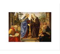Wee Blue Coo PIERO DI COSIMO ITALIAN VISITATION SAINT NICHOLAS ANTHONY ABBOT PRINT B12X5399