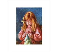 Wee Blue Coo Pierre Auguste Renoir Jean Sewing Old Master Wall Art Print