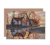 Wee Blue Coo PIET MONDRIAN FARM NEAR DUIVENDRECHT 1916 OLD MASTER BLANK GREETINGS CARD