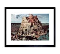Wee Blue Coo Pieter Brueghel Elder Tower Of Babel Bruegel Picture Framed Wall Art Print
