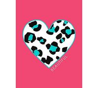 Wee Blue Coo Pink Teal Leopard Beautiful Unframed Wall Art Print Poster Home Decor Premium