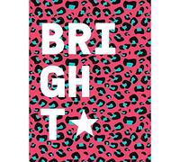 Wee Blue Coo Pink Teal Leopard Word Bright Unframed Wall Art Print Poster Home Decor Premium