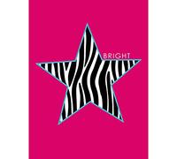 Wee Blue Coo Pink Zebra Bright Large Art Print Poster Wall Decor 18x24 inch