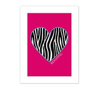 Wee Blue Coo Pink Zebra Set Beautiful Canvas Wall Art Print