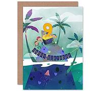 Wee Blue Coo Pirate Treasure Boys 9th Birthday Card