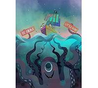 Wee Blue Coo Pirates Octopus Be Brave Wall Art Print