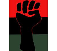Wee Blue Coo Political Civil Rights Black Power Fist African American USA Art Print Poster Wall Decor 12X16 Inch