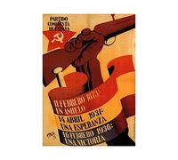Wee Blue Coo Political Communist Spain Spanish Civil War Gun Picture Wall Art Print