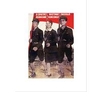 Wee Blue Coo Political Communist Youth Komsomol Stalin Soviet Union Wall Art Print