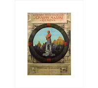 Wee Blue Coo POLITICAL CULTURE STATUE MEMORIAL GIUSEPPE MAZZINI GENOVA GENOA PRINT B12X936