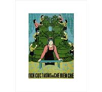 Wee Blue Coo POLITICAL ECONOMY TEA VIETNAM PROCESS FOOD DRINK FRAMED ART PRINT B12X4521