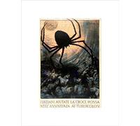 Wee Blue Coo POLITICAL HEALTH TUBERCULOSIS SPIDER WEB DEATH FRAMED ART PRINT MOUNT B12X5695