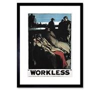 Wee Blue Coo Political Labour Party Government Unemployment UK Retro Framed Wall Art Print