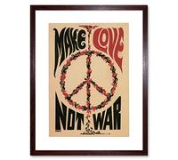 Wee Blue Coo Political Peace War Love Cnd Nuclear Charity Picture Framed Wall Art Print