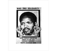 Wee Blue Coo POLITICAL STEVE BIKO ANC APARTHEID SOUTH AFRICA FRAMED ART PRINT MOUNT B12X4583