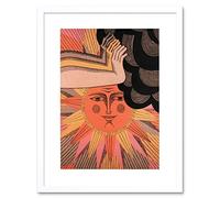 Wee Blue Coo Political USSR Soviet Communism Sun Cloud World Peace Framed Wall Art Print