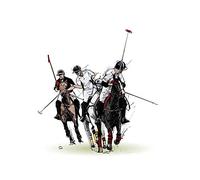 Wee Blue Coo Polo Illustration Sport Horses Unframed Wall Art Print Poster Home Decor