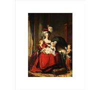 Wee Blue Coo PORTRAIT GROUP VIGEE-LEBRUN QUEEN MARIE-ANTOINETTE CHILD FRAMED PRINT B12X3843