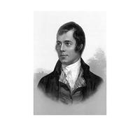 Wee Blue Coo Portrait Of Robert Burns Ayr Scotland Old BW Photo Picture Wall Art Print