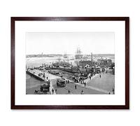 Wee Blue Coo Portsmouth Vintage History Old BW Art Picture Framed Wall Art Print