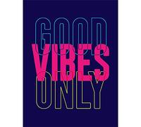 Wee Blue Coo Positivity Good Vibes Only Typography Unframed Wall Art Print Poster Home Decor Premium