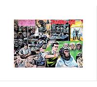 Wee Blue Coo PROMOTION MAKE UP SPECIAL EFFECTS STUDIO MASK APE MONSTER FRAMED PRINT B12X7480