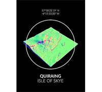 Wee Blue Coo Quiraing Mountain Topography Isle of Skye Scotland Canvas Art Print