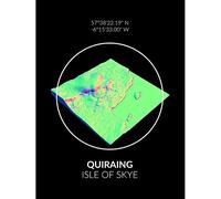 Wee Blue Coo Quiraing Mountain Topography Isle of Skye Scotland Canvas Art Print