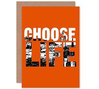 Wee Blue Coo Quote Choose Life Scotland Trainspotting Edinburgh Greetings Card Cp3233