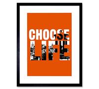 Wee Blue Coo Quote Choose Life Trainspotting Edinburgh Framed Wall Art Print