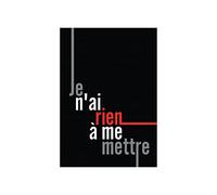 Wee Blue Coo Quote Clothing Nothing To Wear French 12X16 Wall Art Print