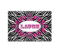 Wee Blue Coo Quote Laugh Love Live Zebra Style Motivation Wall Art Print