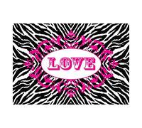 Wee Blue Coo Quote Love Zebra Skin Style Romance Wall Art Print