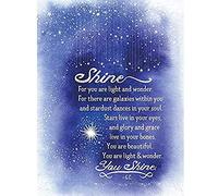 Wee Blue Coo Quote Shine Stars Unframed Wall Art Print Poster Home Decor Premium