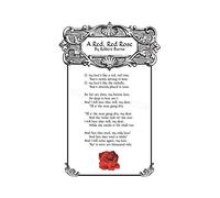Wee Blue Coo Quote Song Lyrics Red Rose Robert Burns Wall Art Print