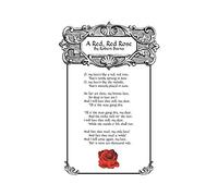 Wee Blue Coo Quote Song Lyrics Red Rose Robert Burns Wall Art Print