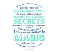 Wee Blue Coo QUOTE TEXT SAYING MOTIVATIONAL DAHL BELIEVE MAGIC ART PRINT POSTER HP1312