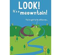 Wee Blue Coo Quote Typograph Phrase Prose Joke Pun Cat Mountain Art Print Poster Wall Decor 12X16 Inch