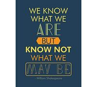 Wee Blue Coo Quote Typograph Phrase Prose Shakespeare Hamlet Act Four Art Print Poster Wall Decor 12X16 Inch