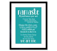 Wee Blue Coo QUOTE TYPOGRAPH TEXT NAMASTE BLUEBOARD DEFINITION FRAMED PRINT F97x11727