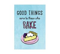 Wee Blue Coo Quote Typography Bake Cake Good Things Framed Picture Art Wall Art Print
