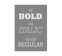 Wee Blue Coo Quote Typography Font Theme Bold Italic Wall Art Print