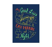 Wee Blue Coo Quote Typography Good Luck Toast Ireland 12x16 Wall Art Print