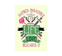 Wee Blue Coo Quote Typography Luther King Hatred Love 12x16 Wall Art Print