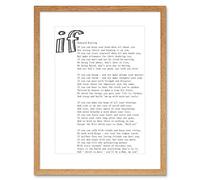 Wee Blue Coo Quote Typography Rudyard Kipling If White Framed Art Print Picture F12X1026