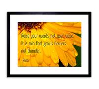 Wee Blue Coo QUOTE TYPOGRAPHY WORDS VOICE THUNDER RUMI FRAMED PICTURE POSTER PRINT F97X10108
