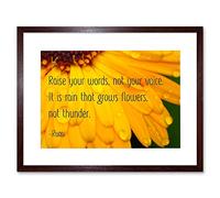 Wee Blue Coo Quote Typography Words Voice Thunder Rumi Framed Wall Art Print