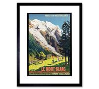 Wee Blue Coo Rail Train Mont Blanc French Alps Railway France Picture Framed Wall Art Print